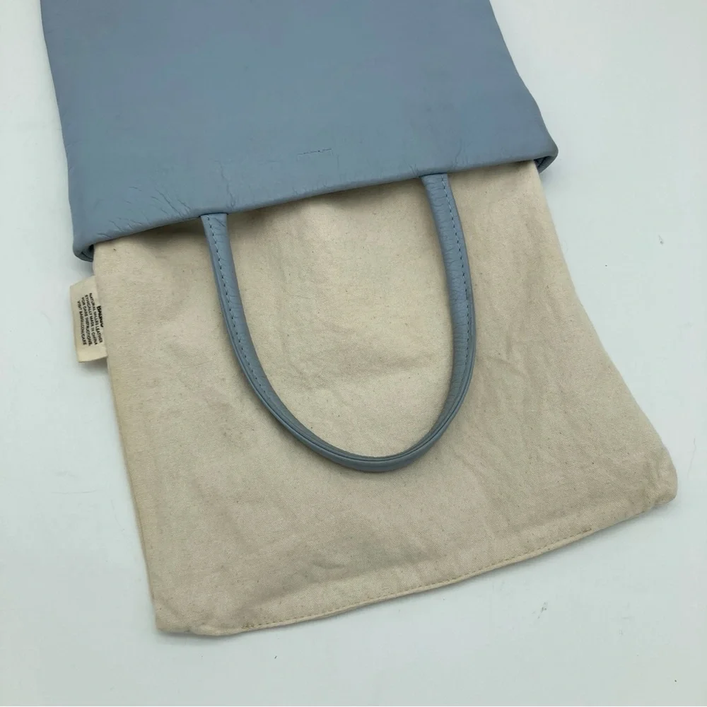 BAGGU Pebbled Leather Top Handle Tote - Picture 5 of 11